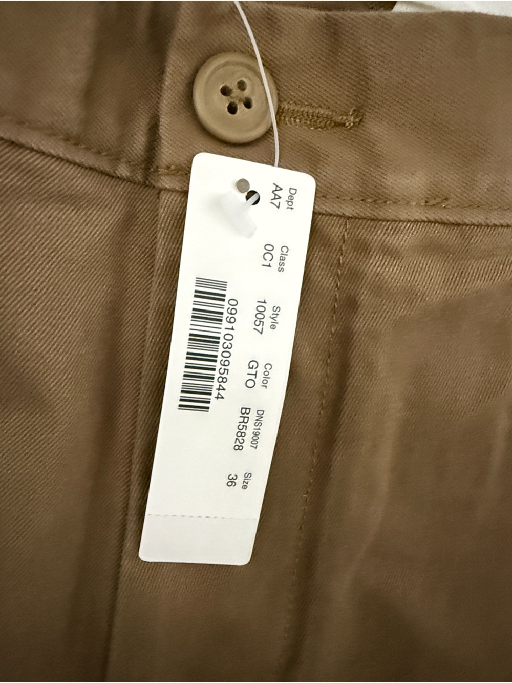 J. Crew Essential Brown Straight-Leg Chinos 100% Cotton - Picture 2 of 11